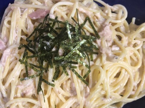 青じそチューブでツナパスタ^ - ^